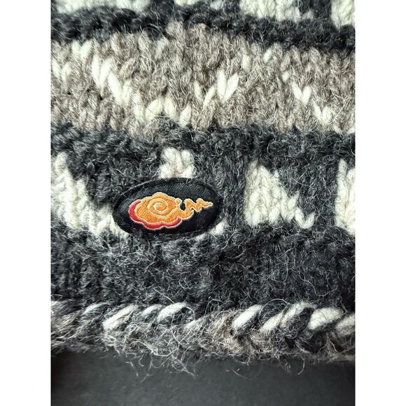 Everest Nepal 100% Wool Winter Sherpa Hat Knit Cap Fleece Lined Ski Earflaps - Picture 3 of 7